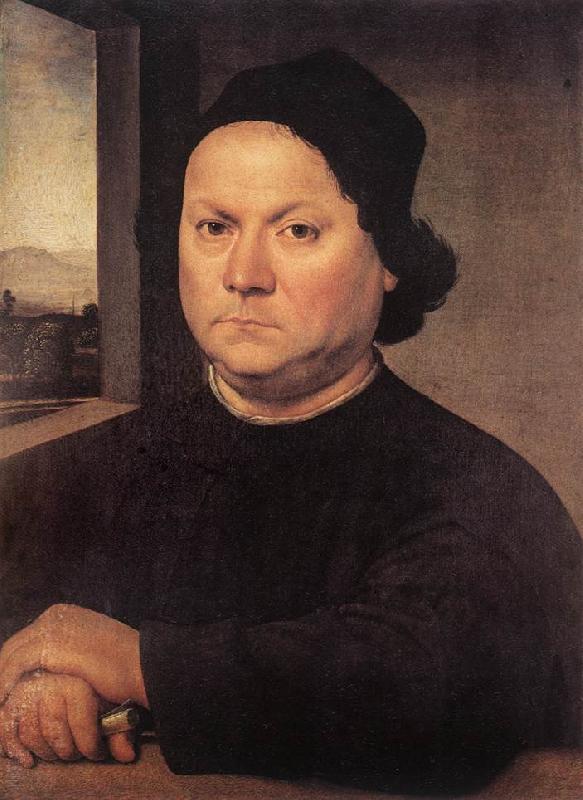 LORENZO DI CREDI Portrait of Perugino sf Germany oil painting art